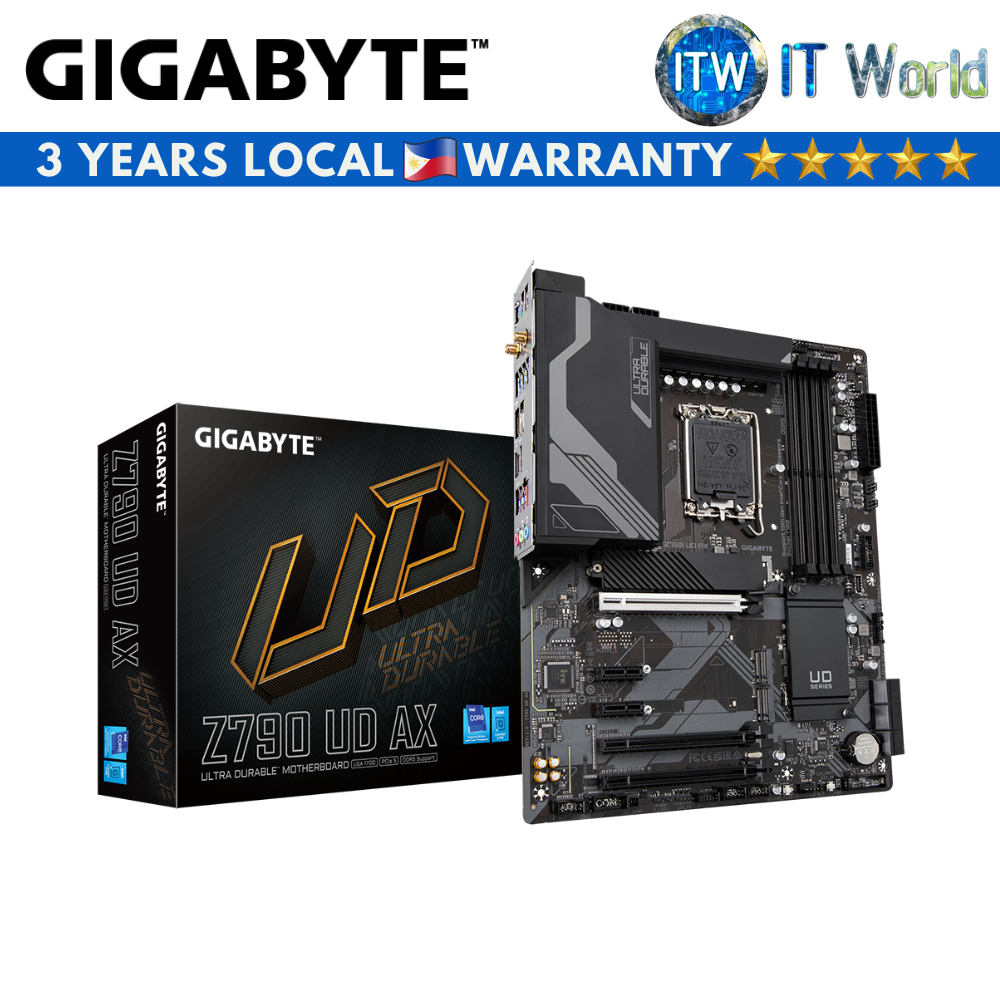 Gigabyte Z790 UD AX LGA1700 DDR5 Motherboard (GA-Z790-UD-AX)