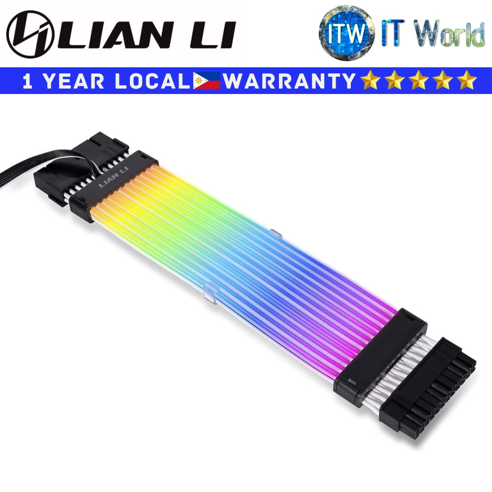 Lian Li Extension Cable Strimer Plus V2 24-Pin ARGB Compatible with L-Connect 3 (PW24-PV2)