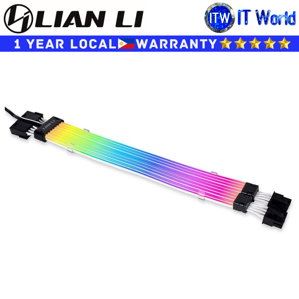 Lian Li Extension Cable Strimer Plus V2 8-Pin ARGB 3-Pin Cable Adaptor (PW8-PV2)