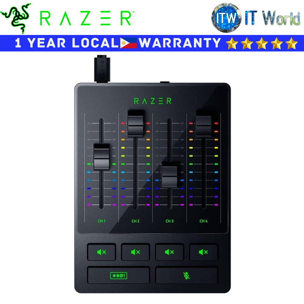 Razer Audio Mixer All-in-One Digital Mixer for Broadcasting and Streaming (RZ19-03860100-R3M1)