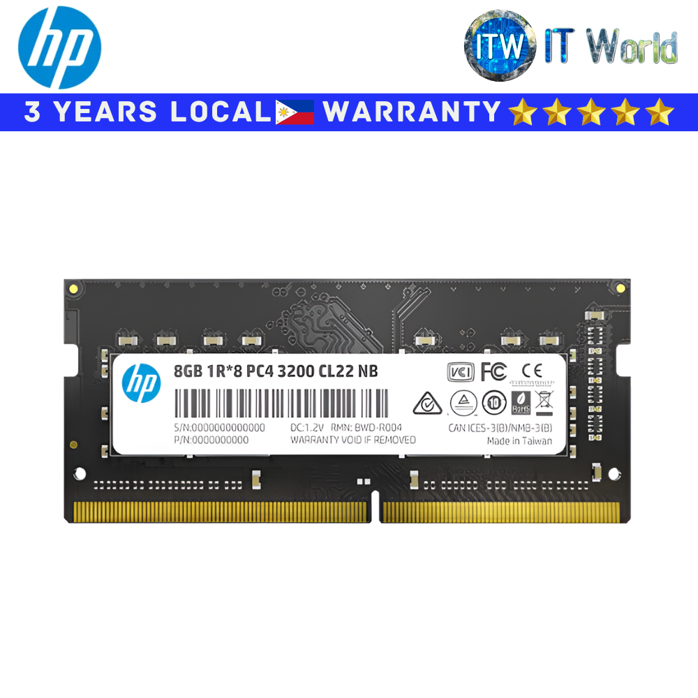 HP DDR4 RAM S1 8GB 3200Mhz SO-DIMM Memory