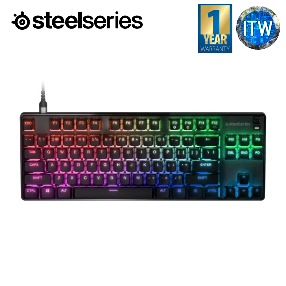 Steelseries Apex 9 TKL US - Detachable USB Type-C, Gaming Keyboard (64847)