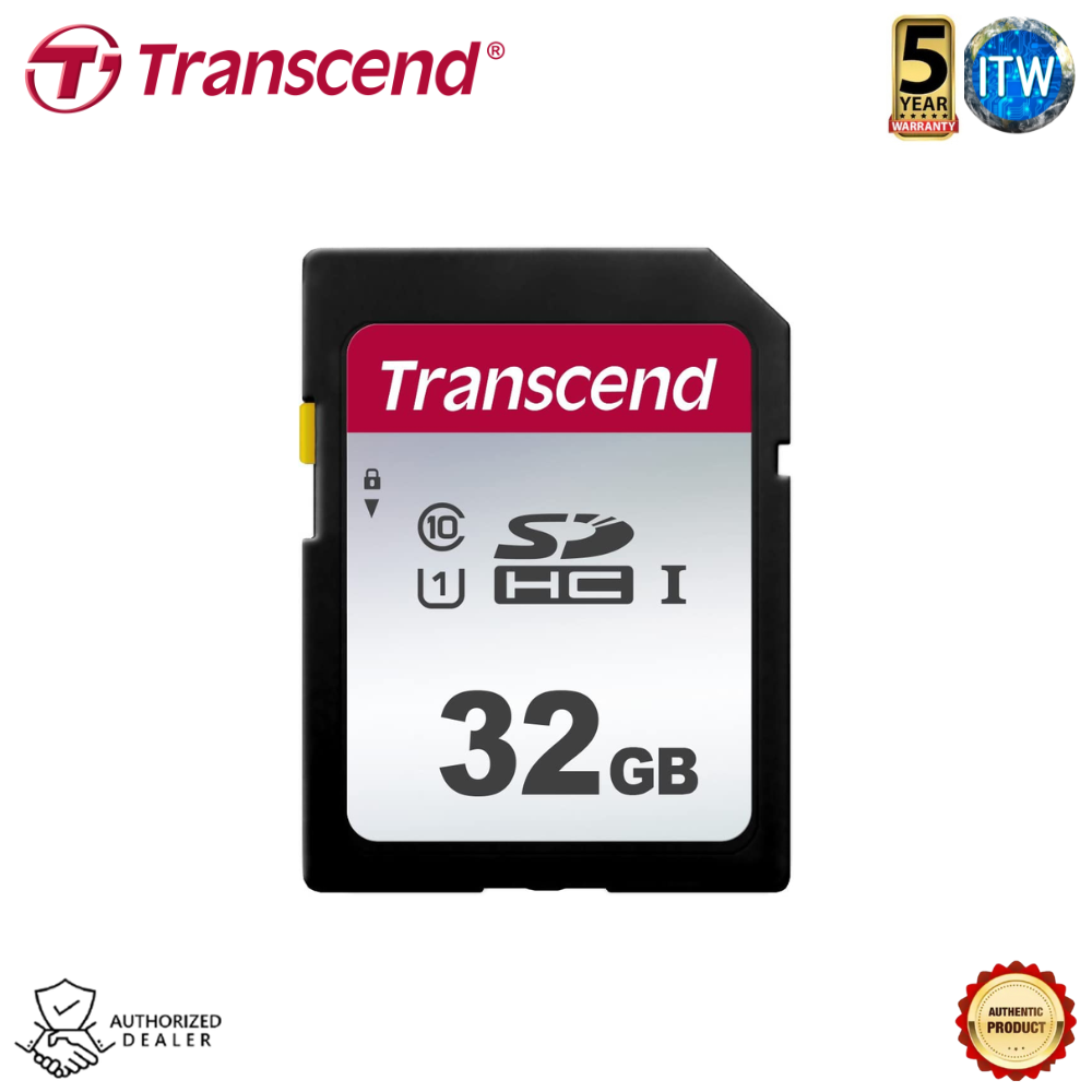 Transcend SDXC/SDHC 300S Memory Card (32GB / 64GB / 128GB / 256GB / 512GB / 1TB)