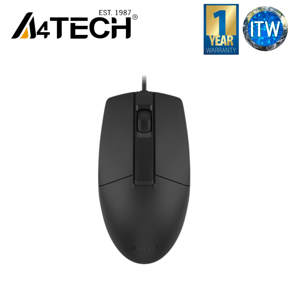 A4TECH OP-330 - 1200 DPI, Symmetric, Optical USB Wired Mouse