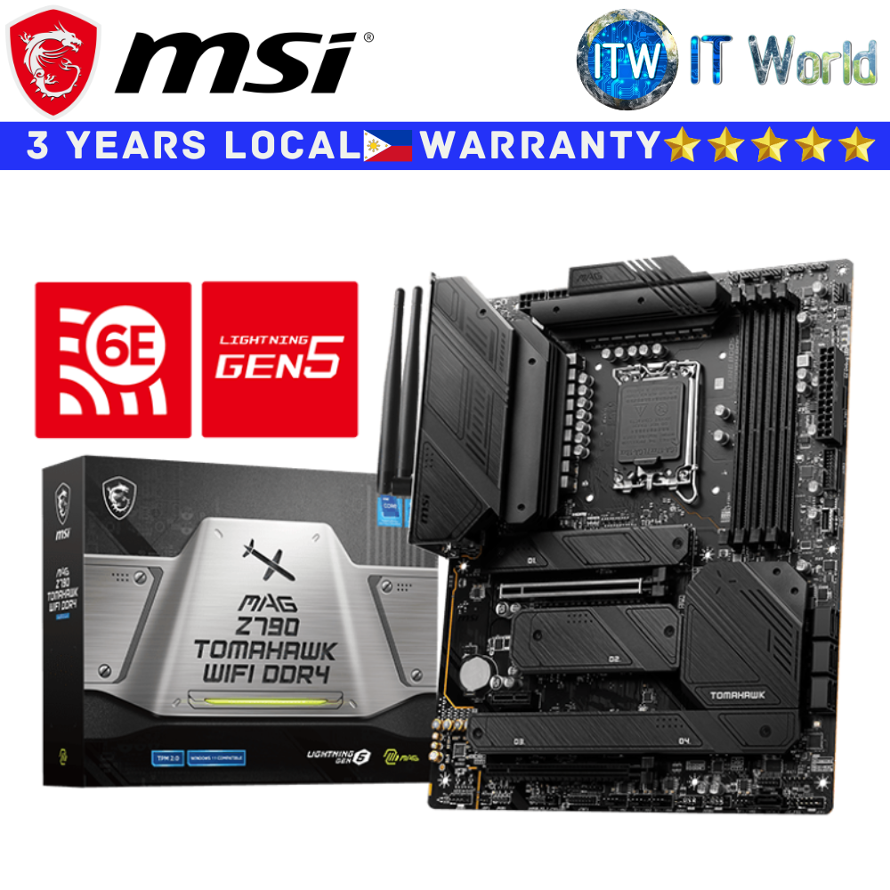 MSI Motherboard MAG Z790 Tomahawk Wifi DDR4 ATX Intel Z790 DDR4