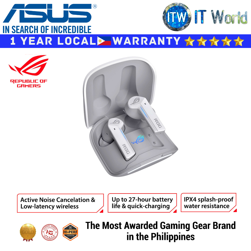ASUS ROG Cetra True Wireless Gaming Headphones w/ Low-Latency Wireless Connection