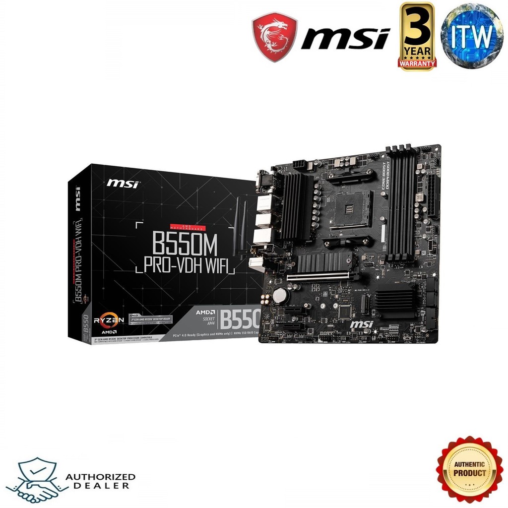 MSI B550M PRO-VDH WIFI mATX Motherboard