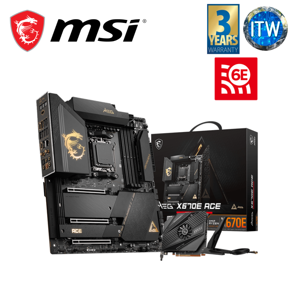 MSI MEG X670E Ace ATX AM5 DDR5 Motherboard