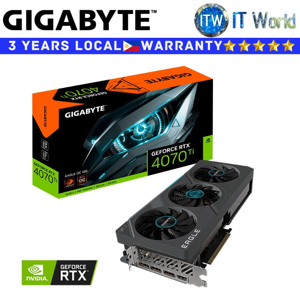 Gigabyte RTX 4070 Ti Eagle OC 12GB GDDR6X Geforce Graphic Card (GV-N407TEAGLE OC-12GD)