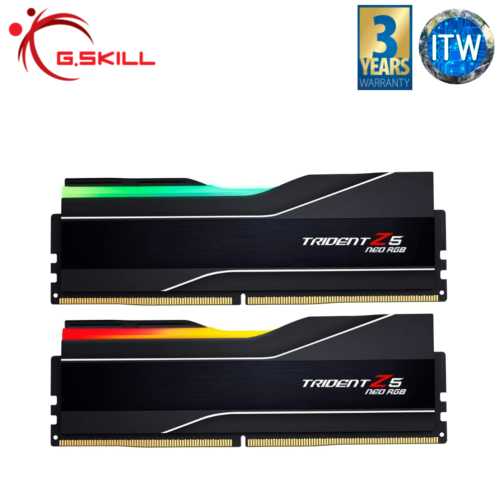 G.Skill Trident Z5 Neo RGB 32GB(2x16GB) DDR5-5600Mhz CL28-34-34-89 1.35V Desktop Memory