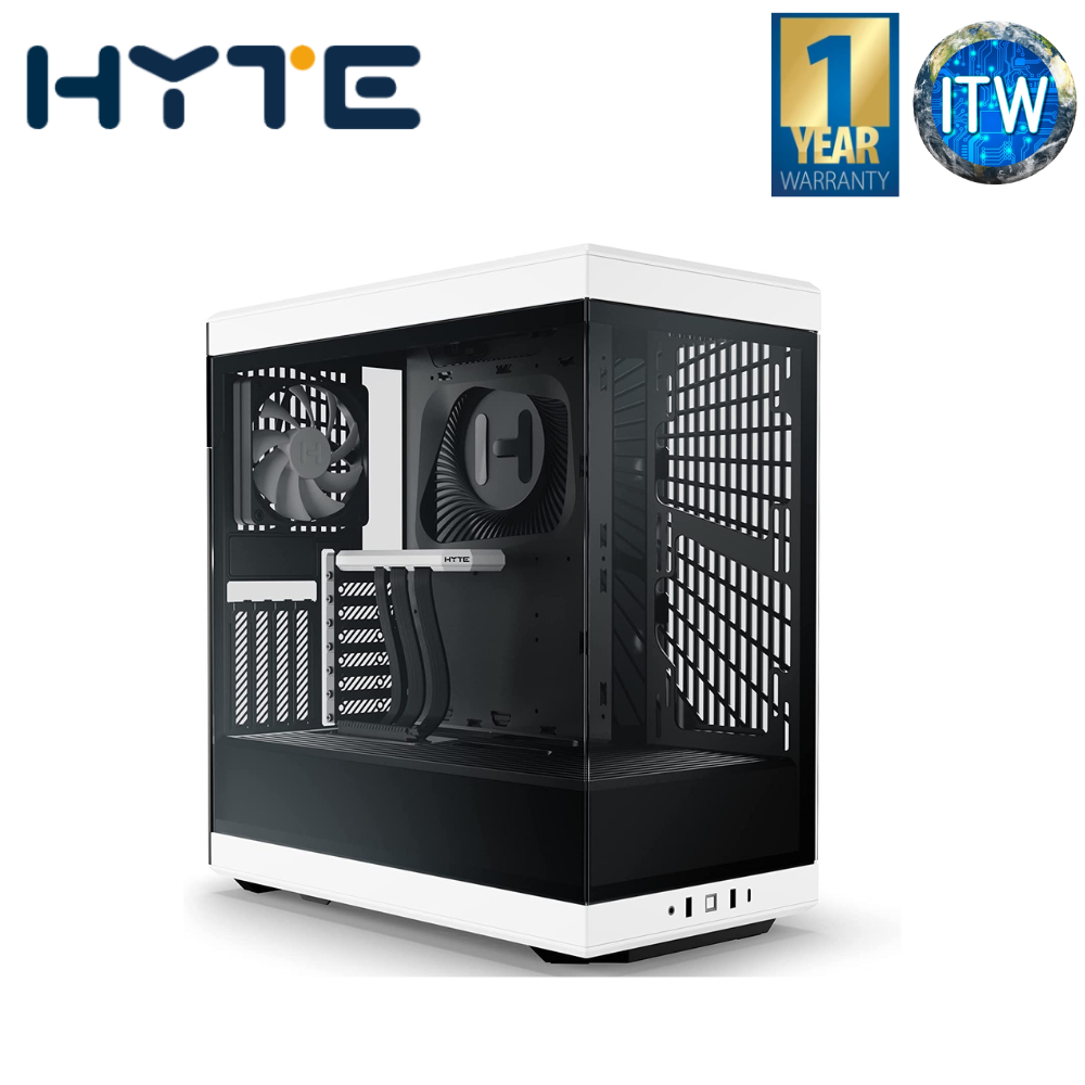 HYTE Y40 Mainstream Vertical GPU Case ATX Mid Tower Gaming Case (White)