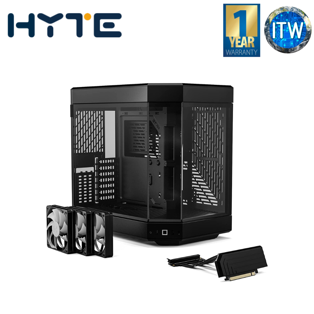 HYTE Y60 Modern Aesthetic Dual Chamber Panoramic Tempered Glass Mid-Tower ATX Computer Gaming Case