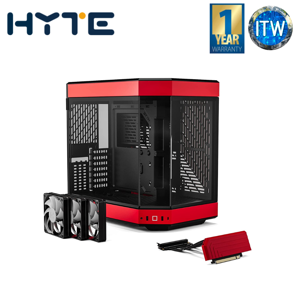 HYTE Y60 Modern Aesthetic Dual Chamber Panoramic Tempered Glass Mid-Tower ATX Computer Gaming Case