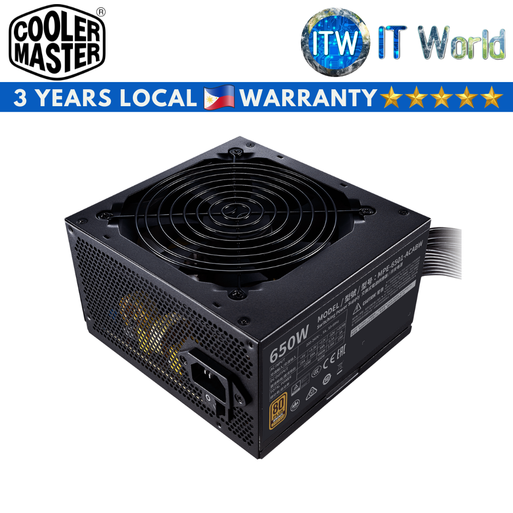 Cooler Master MWE 650 Bronze - V2 650W 80+ Bronze Power Supply