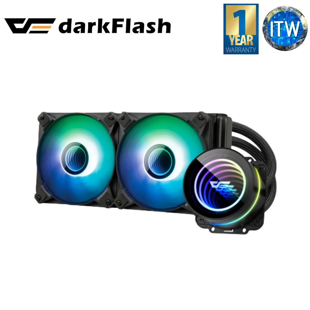 Darkflash Twister DX240 V2.6 Liquid CPU Cooler (Black)