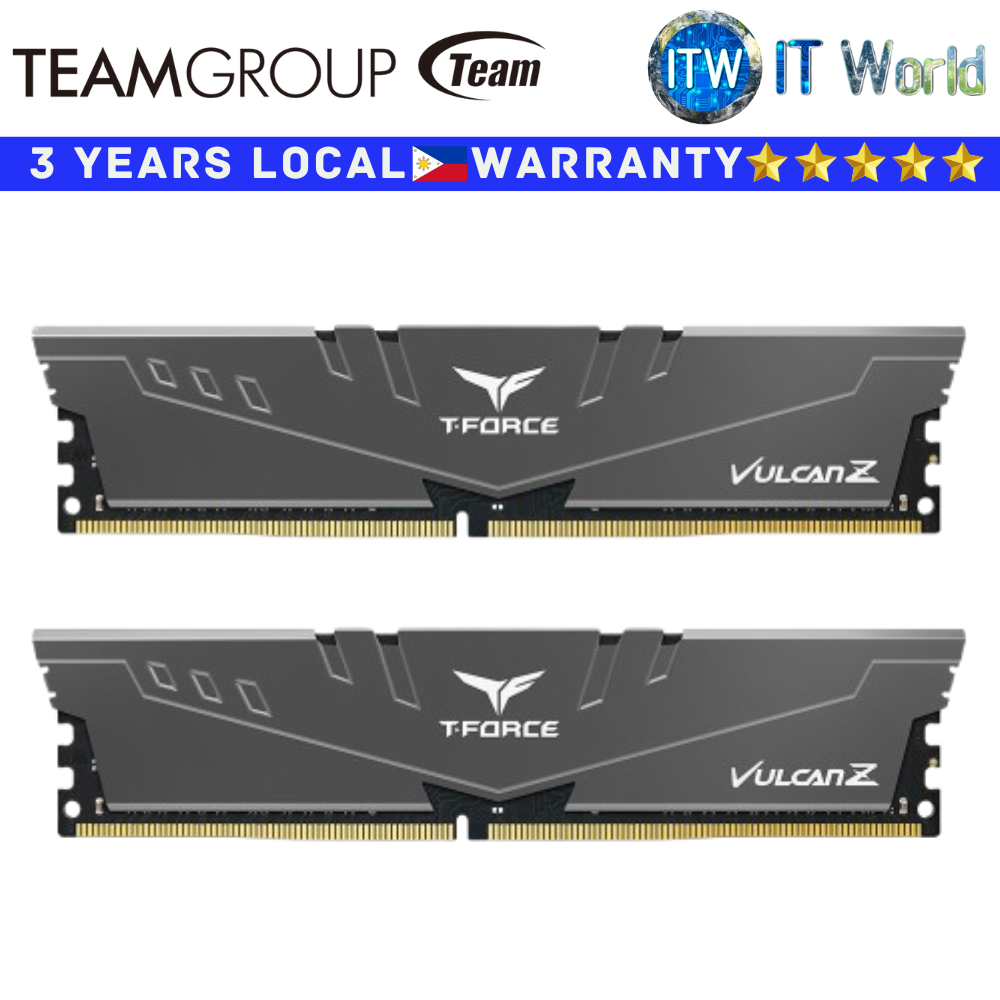 Teamgroup DDR4 RAM 32GB (16GBx2) T-Force Vulcan Z 3200Mhz Unbuffered (TLZGD432G3200HC16FDC01)