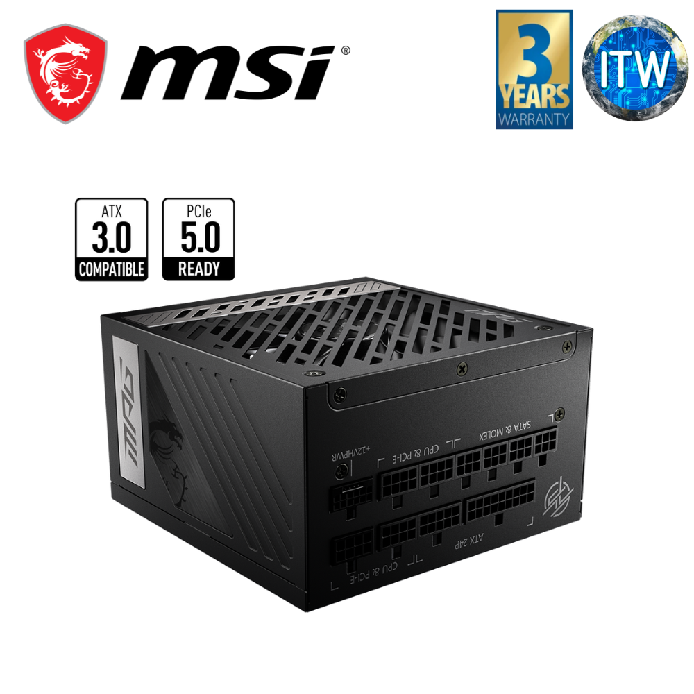 MSI MPG A1000G PCIE5 1000W 80+ Gold Fully Modular PSU