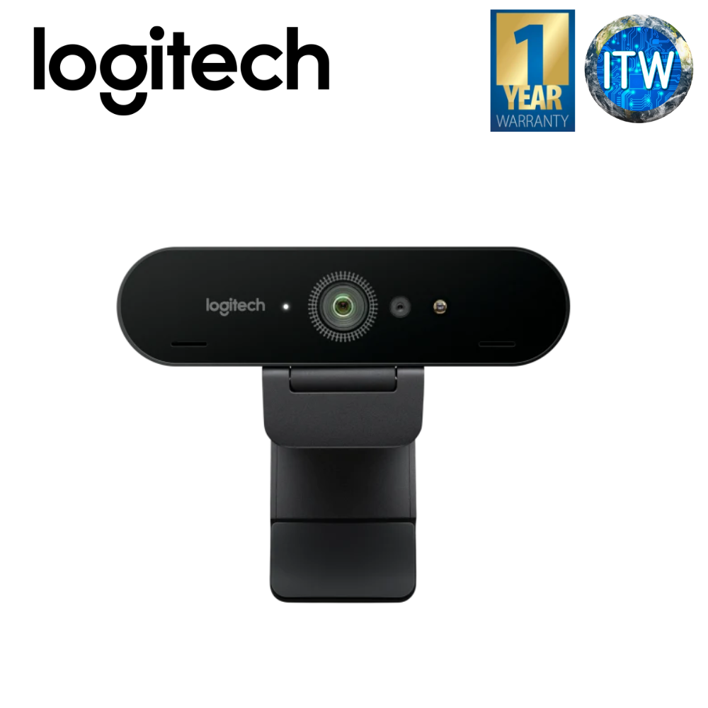LOGITECH BRIO 4K Webcam with HDR and Noise-Canceling Mics (960-001196)