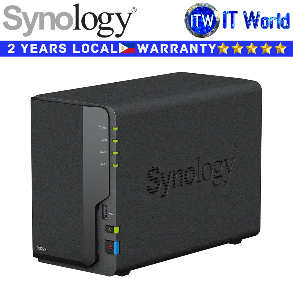 Synology NAS Storage Diskstation DS223 2-Bay Desktop Network Attached Storage (NAS)