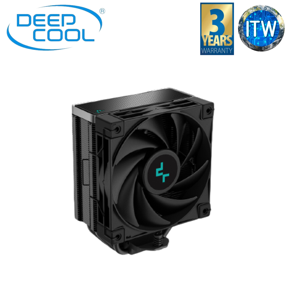 DeepCool AK400 Zero Dark 120mm All Black Variant SIngle Tower CPU Cooler (R-AK400-BKNNMN-G-2)