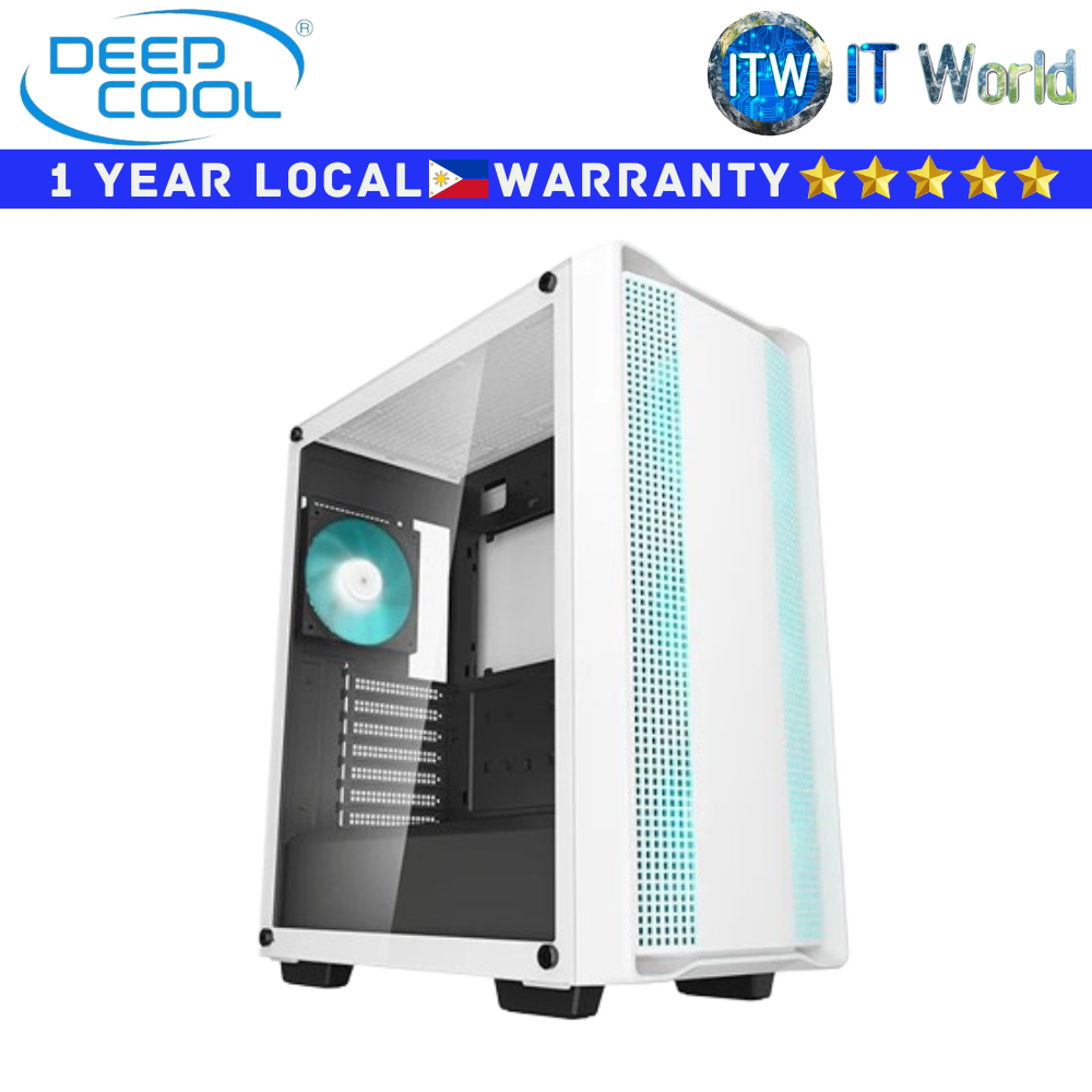 Deepcool Computer PC Case Mid Tower CC560 V2 White Tempered Glass (R-CC560-WHGAA4-G-2)