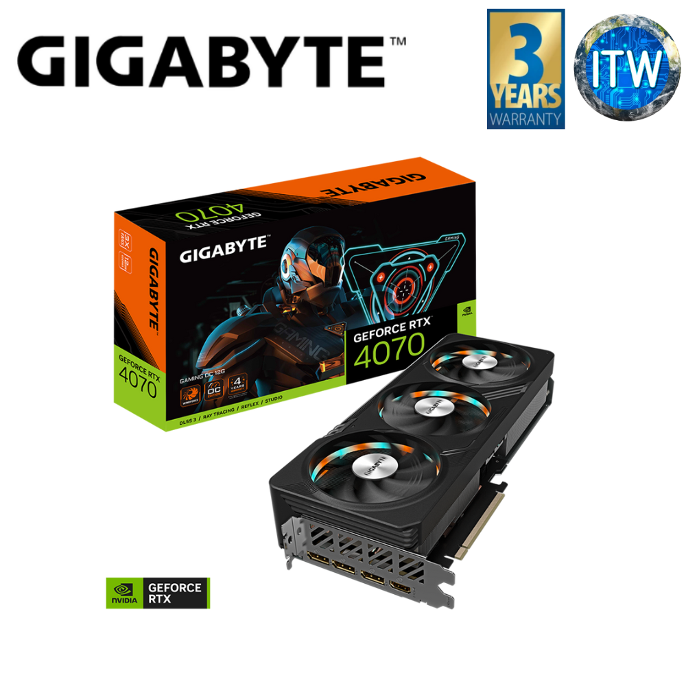 Gigabyte GeForce RTX 4070 Gaming OC Edition 12GB GDDR6X Graphic Card (GV-N4070GAMING-OC-12GD)