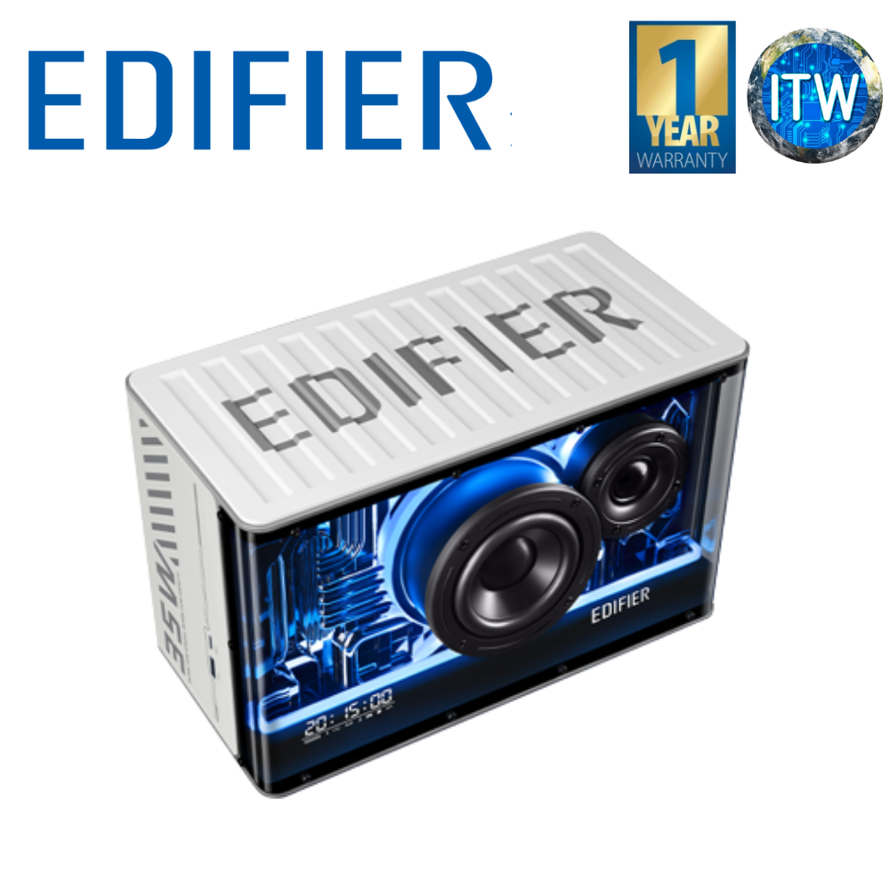 ITW | Edifier QD35 Tabletop Bluetooth Speaker with GaN Charger (Black and White)