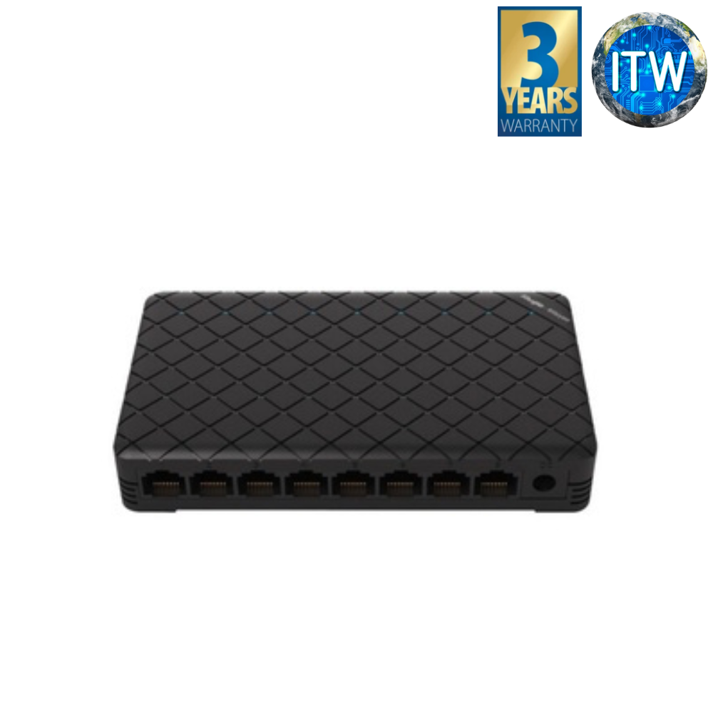 ITW | Ruijie RG-ES08G Series Plastic Case Unmanaged Desktop Switch (RG-ES08G)