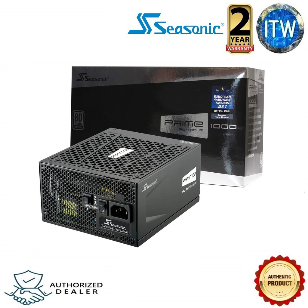 Seasonic PRIME ULTRA PLATINUM 1000W 80+ Platinum Fully Modular Power Supply (SSR-1000PD)