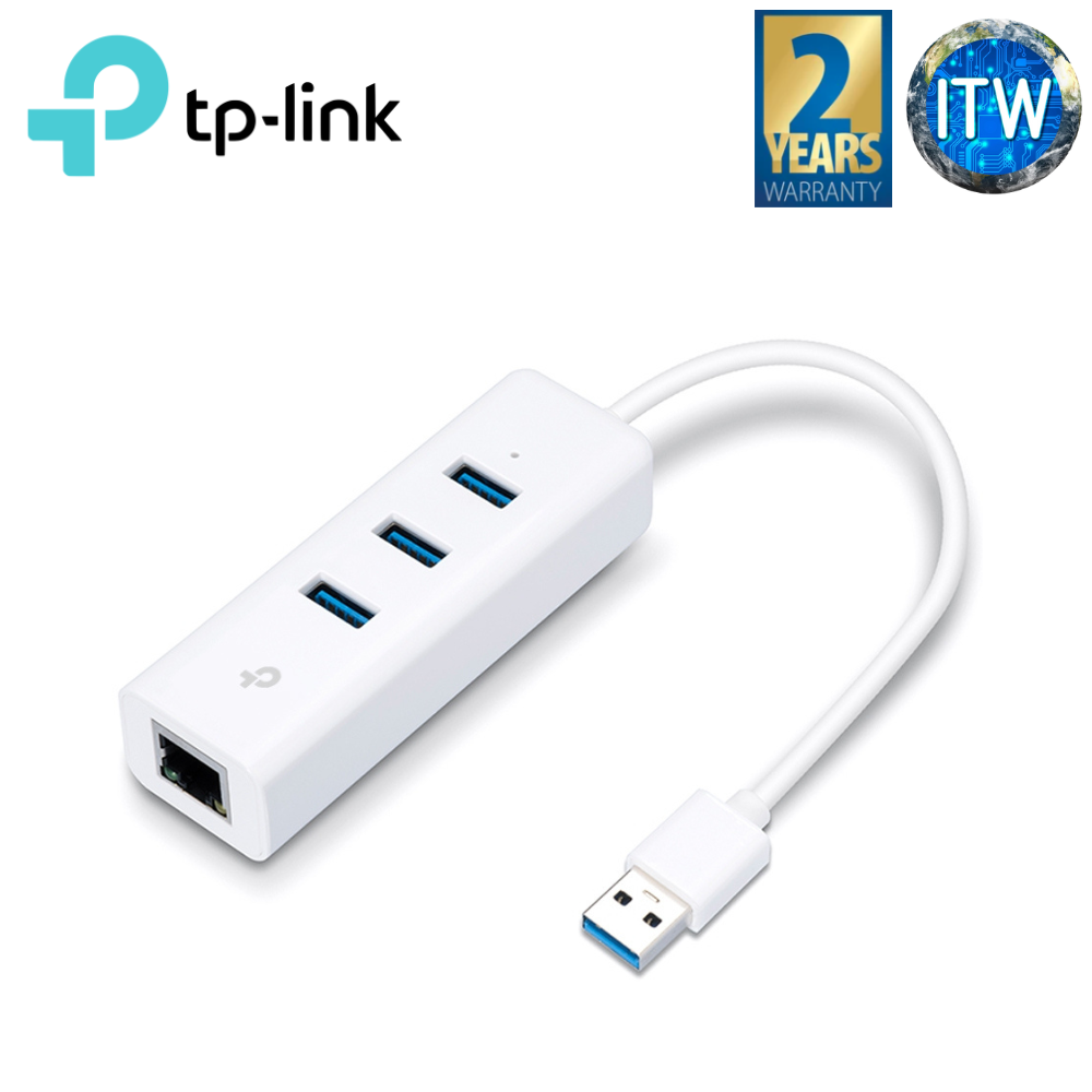 ITW | TP-Link USB 3.0 3-Port Hub &amp; Gigabit Ethernet Adapter 2 in 1 USB Adapter (UE330)