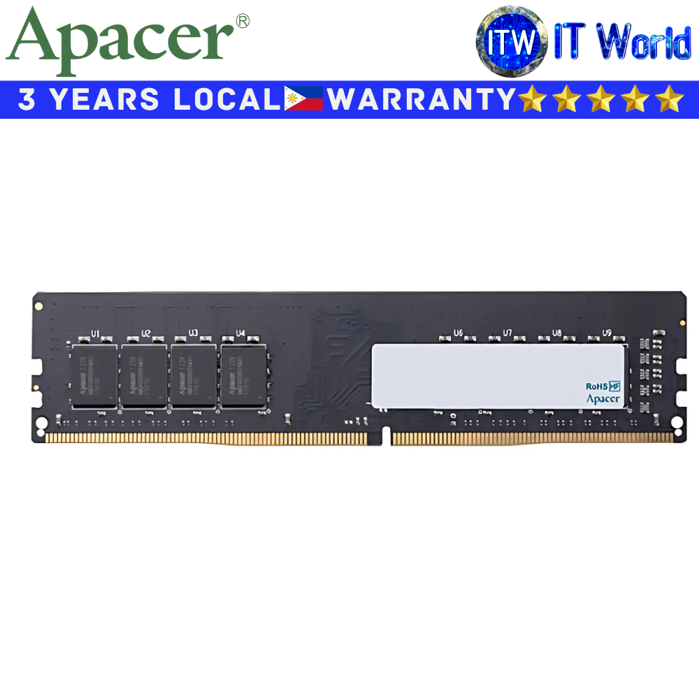 Apacer DDR4 RAM 4GB 2666Mhz CL19 Desktop Memory Module (A4U04G26CRIBH05-1)