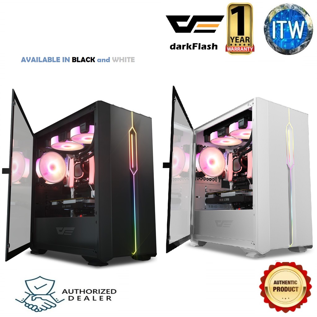 darkFlash DLM 23 Door Opening of Tempered Glass LUXURY M-ATX Gaming Case