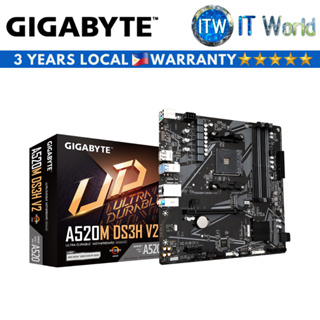 Gigabyte A520M DS3H V2 Micro ATX AM4 DDR4 Motherboard (GA-A520M-DS3H-V2)