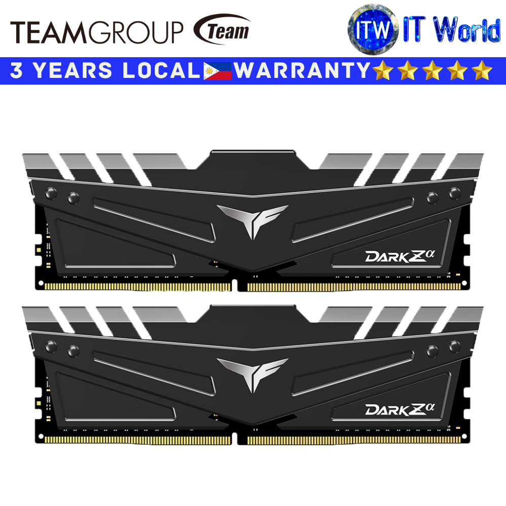 Teamgroup DDR4 RAM 16GB (2x8GB) 3200Mhz T-Force Dark Zα for AMD (TDZAD416G3200HC16CDC01)