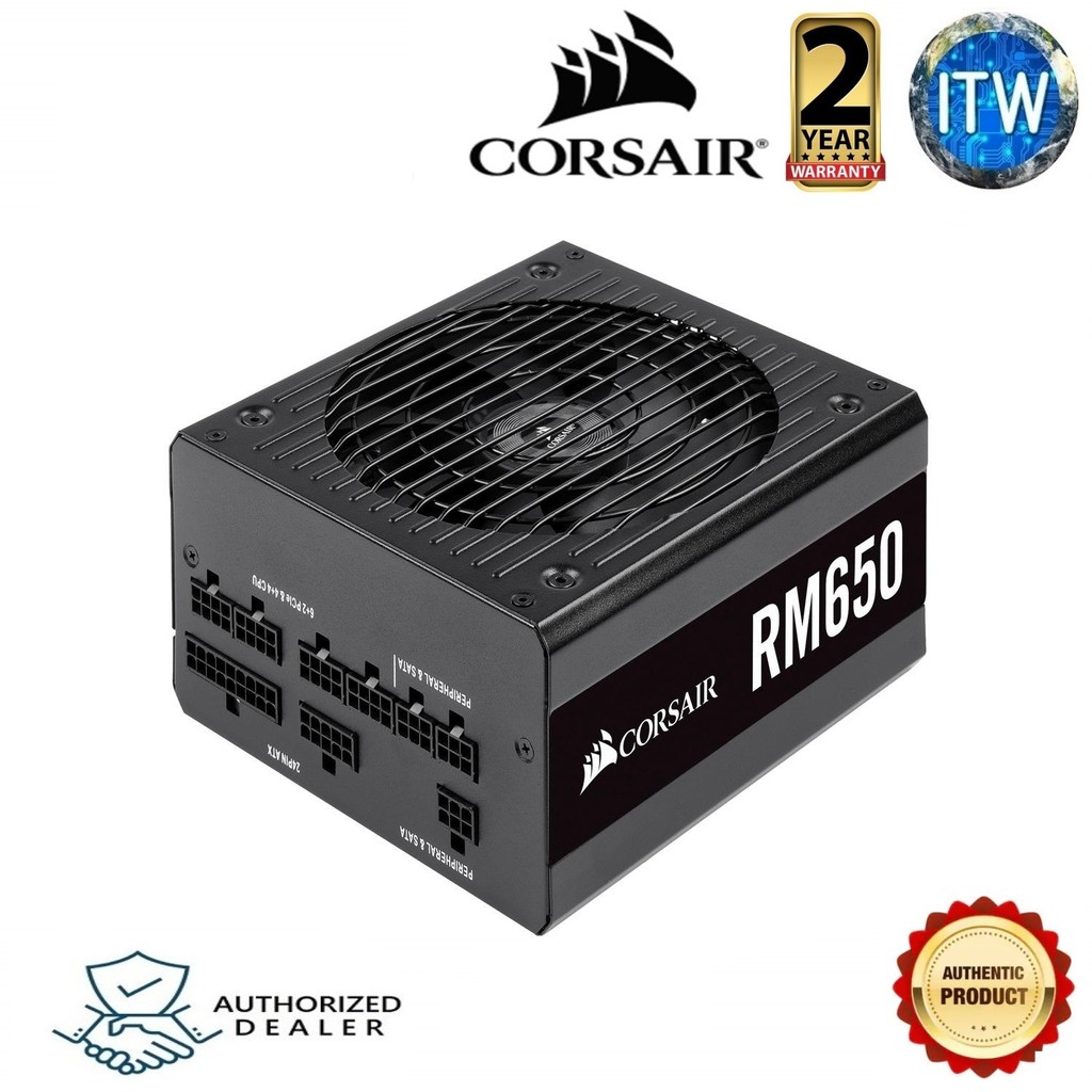 CORSAIR RM Series RM650 650 Watt 80 PLUS Gold Certified Fully Modular PSU