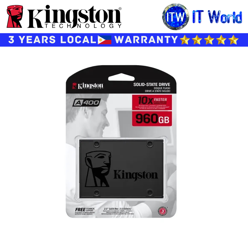 Kingston A400 2.5&quot; 960GB SATA III 3D NAND Internal SSD (SA400S37/960G)