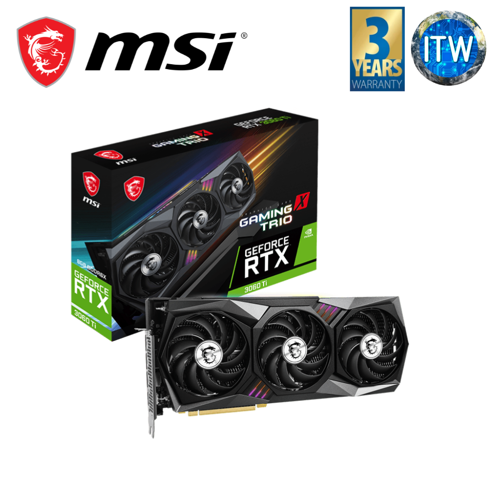 ITW | MSI GeForce RTX 3060 Ti Gaming Trio X 8GB GDDR6X Graphics Card