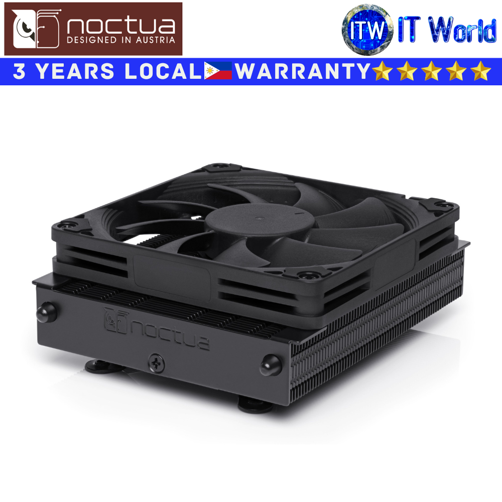 Noctua CPU Cooler Fan NH-L9a AM4 Chromax.Black Low Profile for AMD AM4