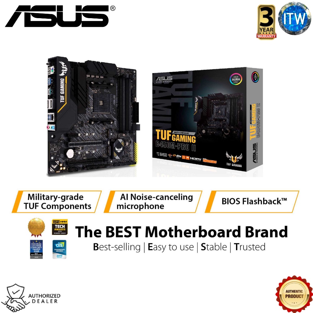 ASUS TUF Gaming B450M-PRO II Micro-ATX AM4 DDR4 Motherboard