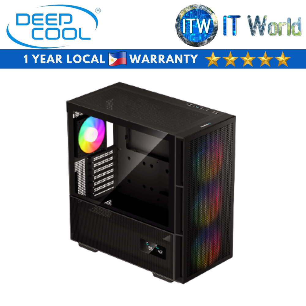 Deepcool CH560 Digital High Airflow Reimagined Tempered Glass PC Case (Black)