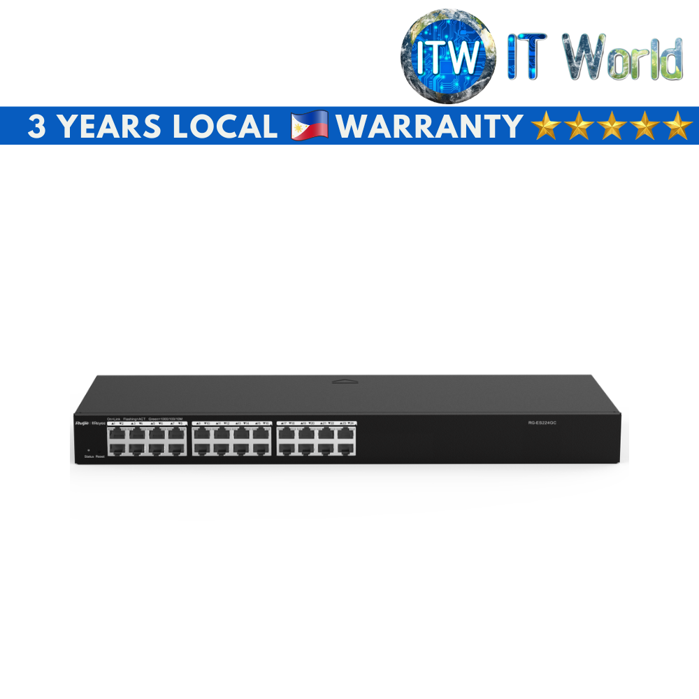 Ruijie RG-ES224GC 24-Port Gigabit Smart Cloud Managed Non-PoE Switch