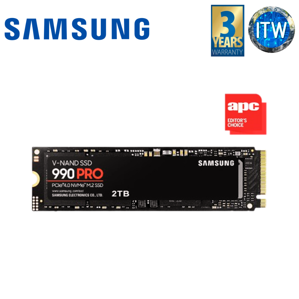 Samsung 990 Pro 2TB PCIe 4.0 NVMe M.2 Internal SSD (MZ-V9P2T0BW)