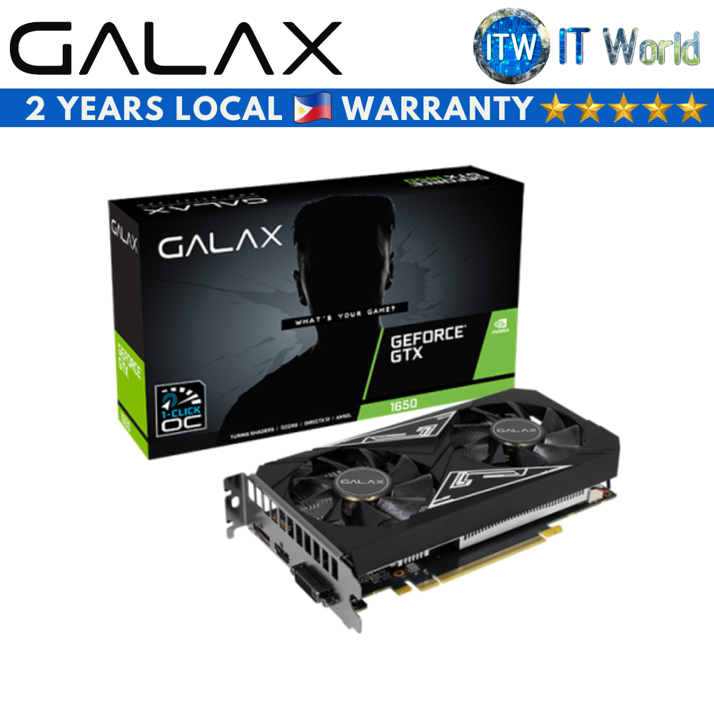 Galax Geforce GTX 1650 EX Plus (1-Click OC) 4GB GDDR6 Graphic Card