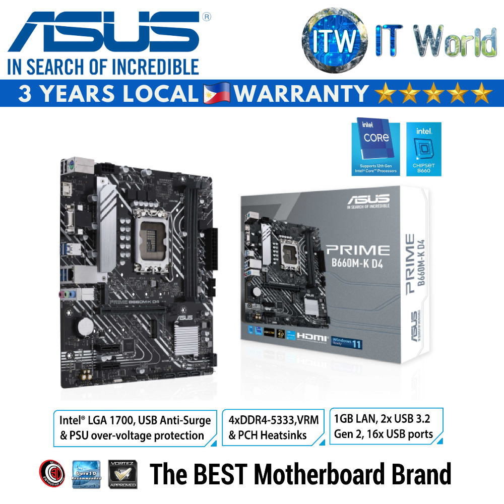 Asus Prime B660M-K micro-ATX LGA1700 DDR4 Motherboard