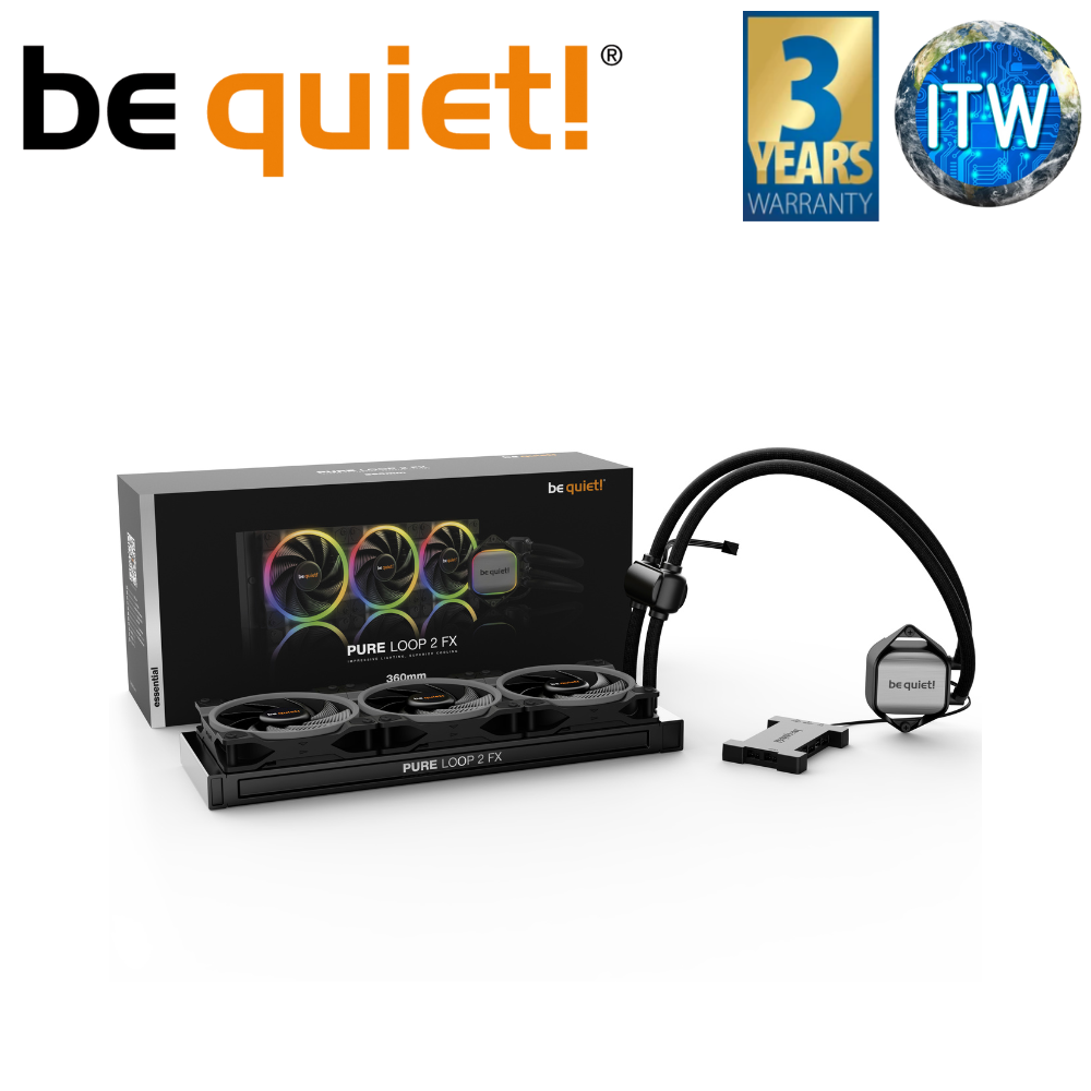 Be Quiet! Pure Loop 2 FX 360mm Liquid CPU Cooler (BW015)