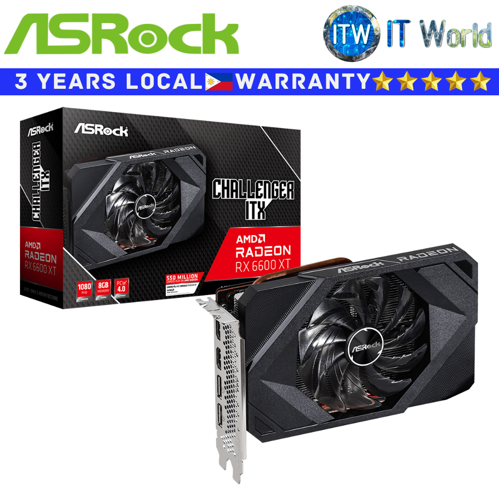 ASRock RX 6600 XT Changeller ITX 8GB GDDR6 AMD Radeon Graphic Card (ASROCK RX6600XT CLI 8G)