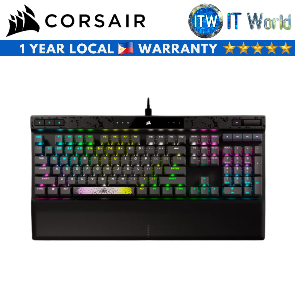 Corsair K70 Max RGB Magnetic-Mechanical Wired Gaming Keyboard - Steel Grey (CH-910961G-NA)