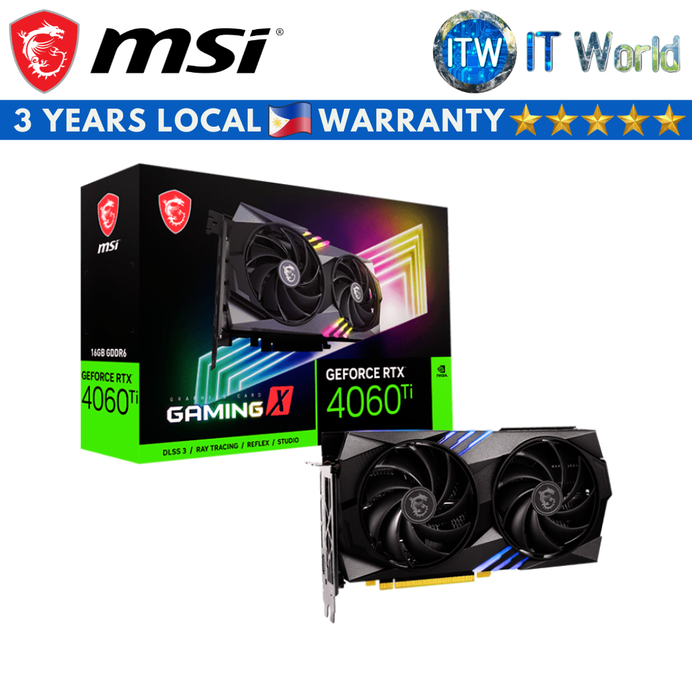 MSI Geforce RTX 4060 Ti Gaming X 16GB GDDR6 Graphic Card