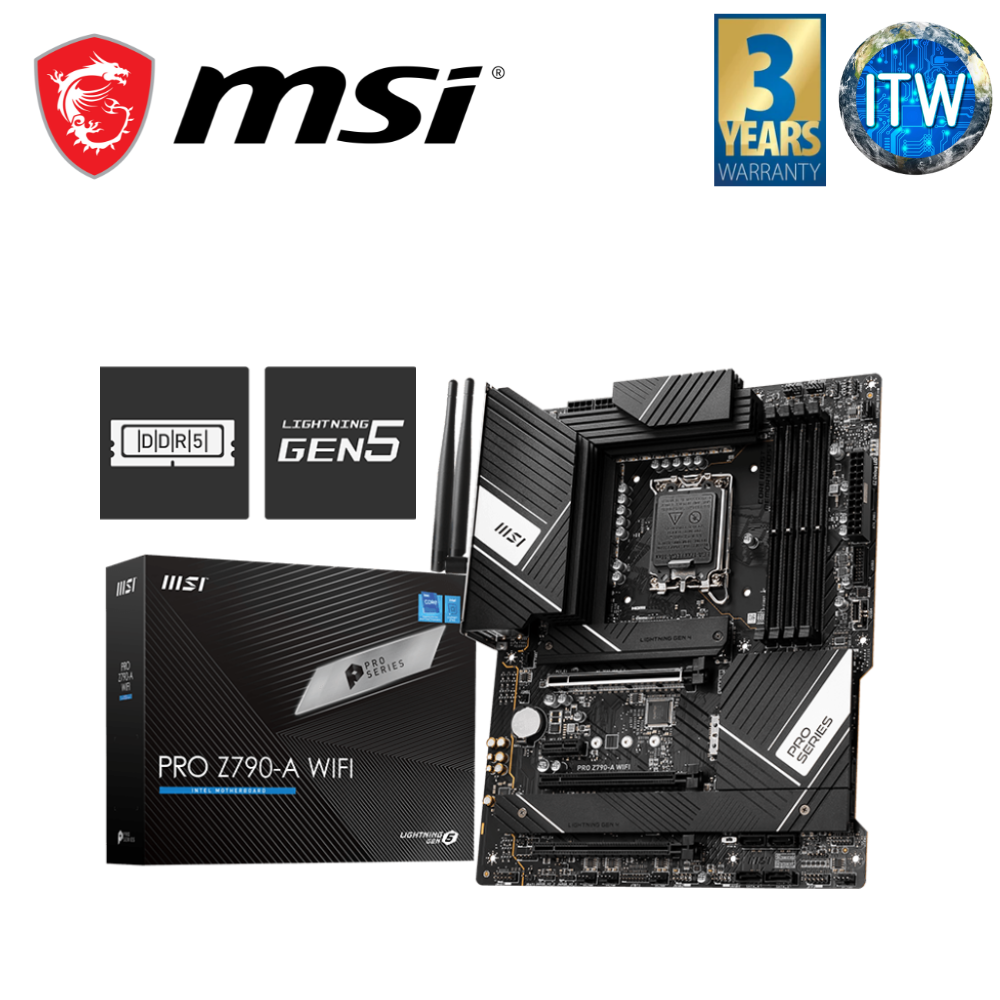 MSI Pro Z790-A Wifi ATX LGA1700 DDR5 Motherboard