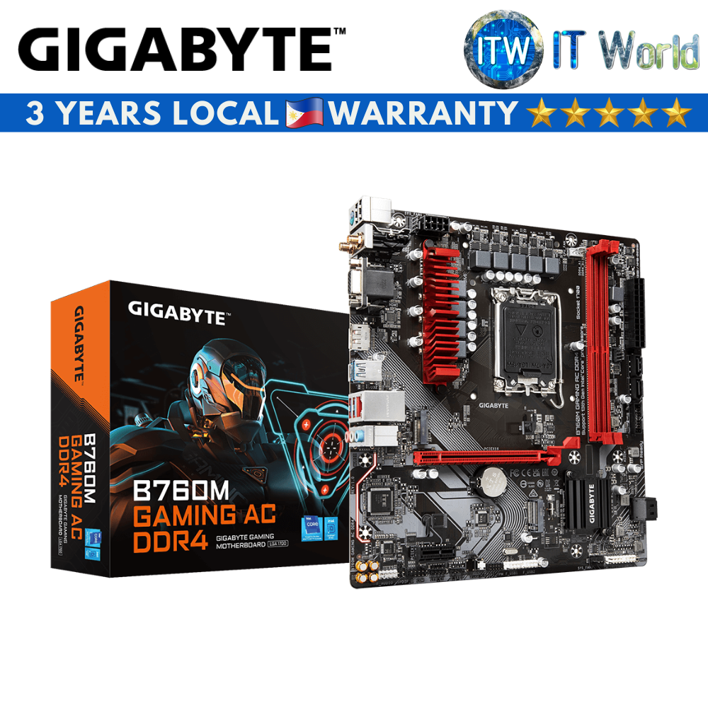 Gigabyte B760M Gaming AC Micro ATX LGA1700 DDR4 Motherboard